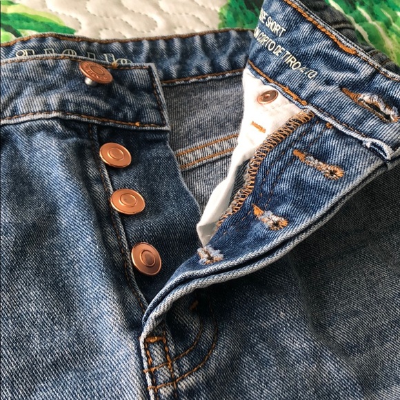 Wild Fable Button High Rise Distressed Shorts - Picture 7 of 12